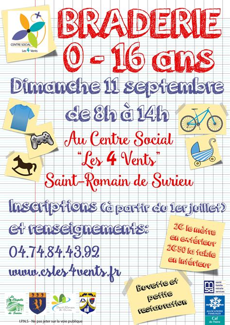 Braderie Ans Centre Social Les Vents