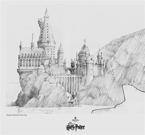 Hogwarts Castle Illustration