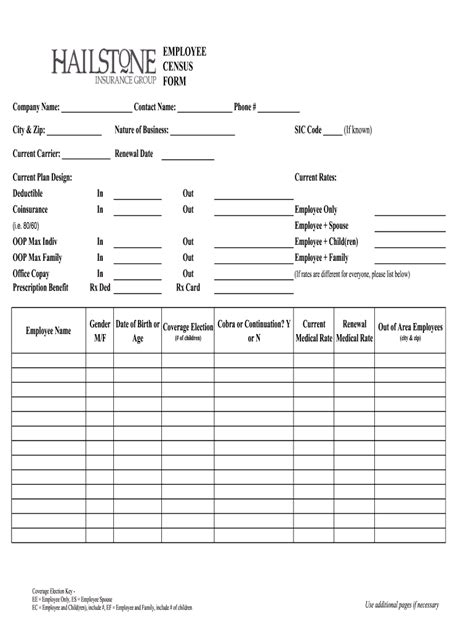 Employee Census Template Fill Out And Sign Online Dochub