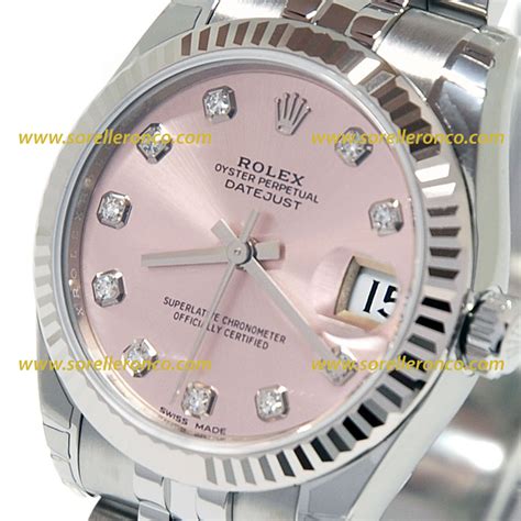 ROLEX DATEJUST 31mm ROSA DIAMANTI JUBILEE 178274 Offerta Sorelle Ronco