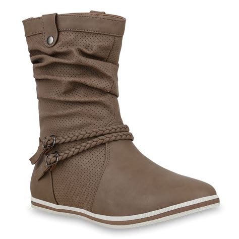 Mytrendshoe Damen Schlupfstiefel Sportliche Kaufland De