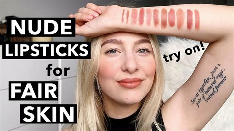 NUDE LIPSTICKS For FAIR SKIN YouTube