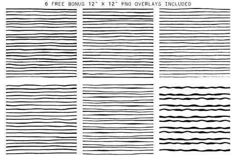 Horizontal Lines Set By Heather Green Designs | TheHungryJPEG