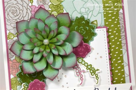 Stampin Up Oh So Succulent Card By Kristi Stampingwithkristi