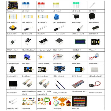 Keyestúdio kit De Iniciante Para Arduino Stetem Plus Conjunto Completo