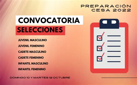 Convocatoria De Selecciones C Ntabras Los D As Y De Octubre