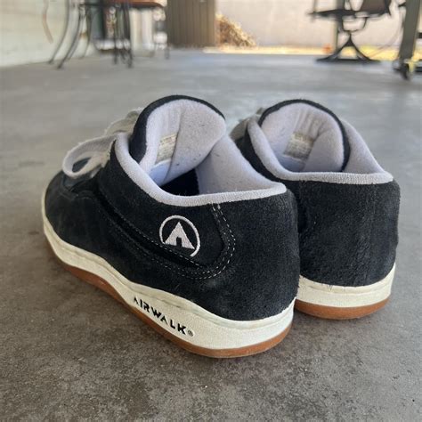 Airwalk Mens Navy And White Slides Depop