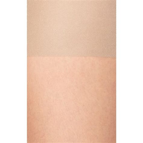 Wolford Cotton Individual 10 Control Top Tights In Beige Natural Lyst