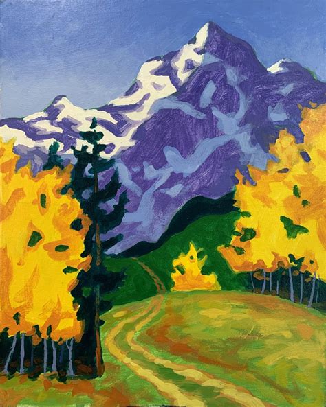 Mountain Road 2022 Acrylic On Canvas 16 X 20 VisArts