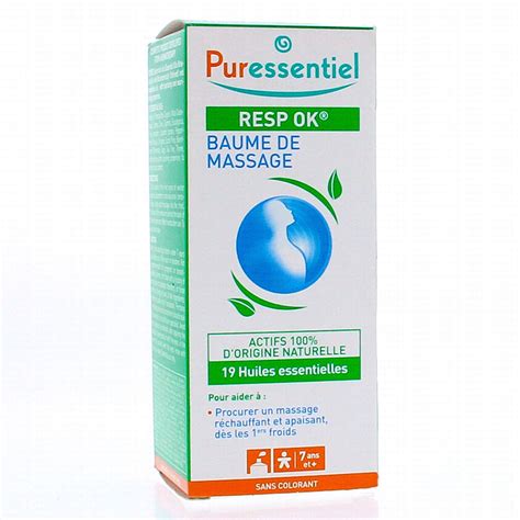 PURESSENTIEL Baume Respiratoire Aux 19 Huiles Essentielles Tube 50ml