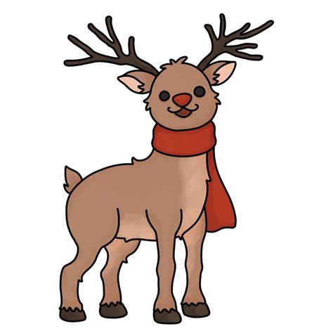 Easy Rudolph Drawing Drawing With Dawn