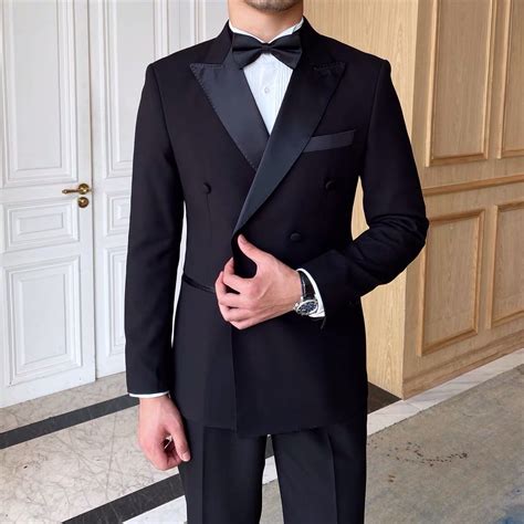 Costume Hommes Traje Wedding Men′s Suit Groom Tuxedo Wedding Double Breasted Gomsman Suit Office