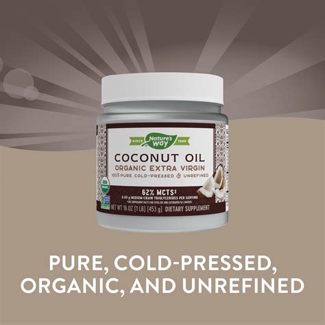 Nature S Way Organic Coconut Oil Extra Virgin Oz G