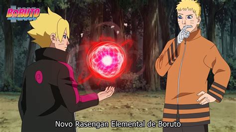 Boruto Aprende Novo Rasengan E Consegue 5 Elementos Naruto Boruto