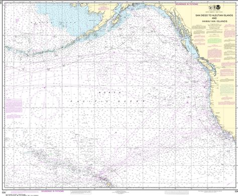 Noaa Chart 530 North America West Coast San Diego To Aleutian