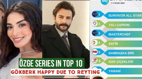 Özge yagiz Series in Top 10 Gökberk demirci Happy due to Good Reyting