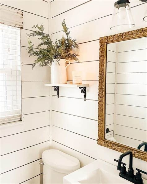 Vintage Styled Farmhouse Shiplap Bathroom Soul Lane