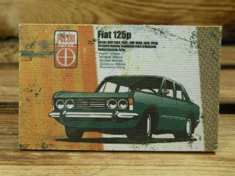 Polski Fiat 125p FSO Dane Techniczne Magnes Na Lodówkę