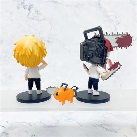 Custom Anime Figurines 10cm Anime Chainsaw Man Denji Power Action Figure 1560 Clay Collection