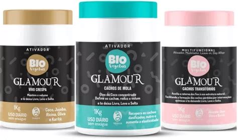 Ativador De Cachos Biovegetais Glamour Kg Kit Frete Gr Tis