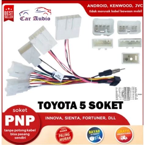 Kabel Soket Android Head Unit Toyota Universal Soket Pnp Android Toyota Plug N Play Head Unit