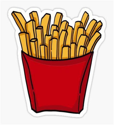 French Fries Yummy Vinyl Decal Sticker For Cars Windows Etsy