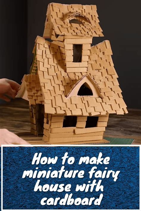 How To Make Miniature Fairy House With Cardboard Fairy House Crafts