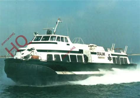 Picture Postcard Sealink Ferries Hong Kong Sidewall Hovercraft Abba