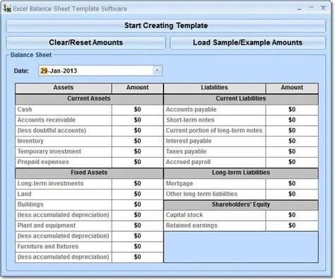 9 Balance Sheet Formats In Excel Excel Templates