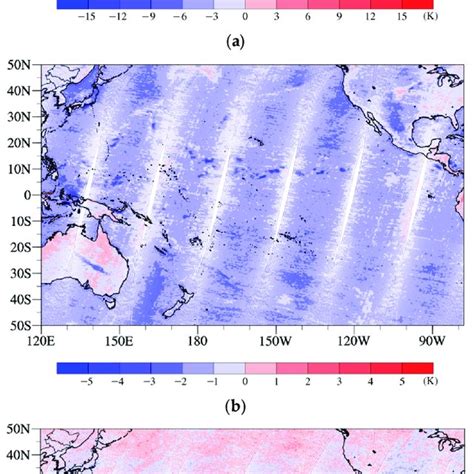 Spatial Distributions Of The Difference Between The Observed And