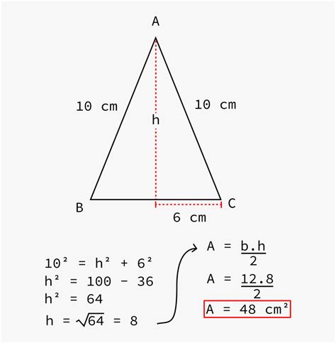 Calcular Area Y Perimetro De Un Triangulo Isosceles Printable