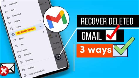 How To Recover Permanently Temporarily Deleted Email From Gmail Recover Deleted Mails Youtube