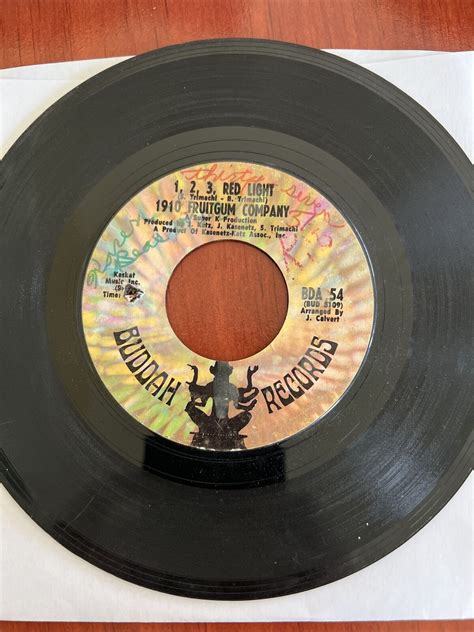 45 Rpm Vinyl 1910 Fruitgum Co Sticky Sticky 1 2 3 Red Light Ebay