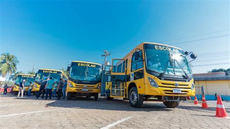 Frota escolar de Porto Velho recebe mais dez ônibus para o transporte