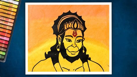 How To Draw Hanuman Lord Hanuman Oil Pastel Drawing Hanuman Jayanti Youtube