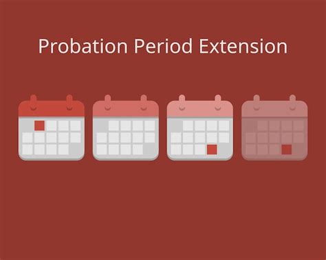 Premium Vector Probation Period Extension To Extend More Working Time