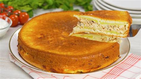 Заливной пирог с рыбными консервами. Рецепт от Всегда Вкусно!