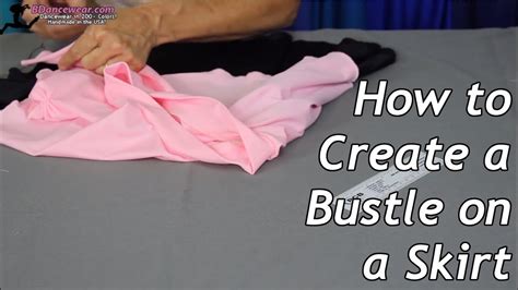 How To Create A Bustle On A Skirt Youtube