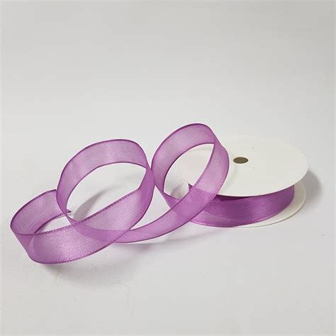 Para Silk Ribbon 25mm Mauve Desflora