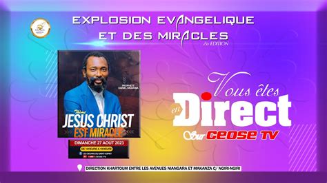 Explosion Evangelique Et Des Miracles Theme Jesus Christ Est