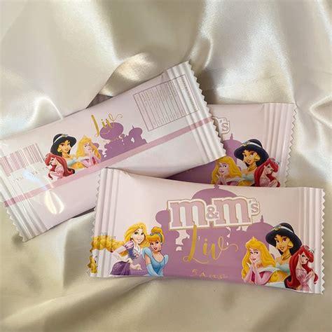 Lot De Paquets De Chocolats Personnalis S Th Me Princesses Etsy