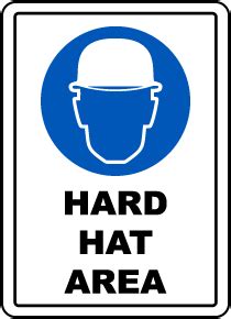 Hard Hat Area Signs – OSHA/ANSI Compliant, Made in the USA