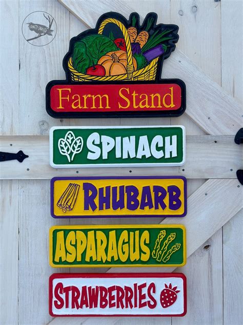 Farm Stand Signs Custom Wood Signs For Farm Stands Etsy