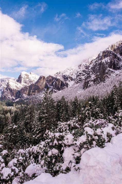 Parque Nacional Yosemite En Temporada De Invierno Parque Nacional