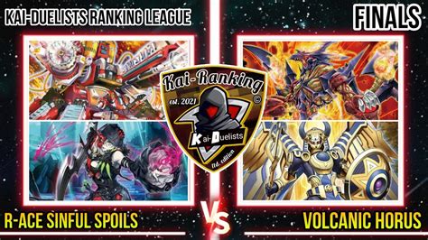 Yu Gi Oh Rescue Ace Sinful Spoils Vs Volcanic Horus Kai Duelists