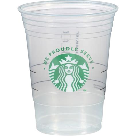 Starbucks Branded Cups - 1000 Carton - Clear Green - Polypropylene - Sbk1237520 - Cups & Mugs