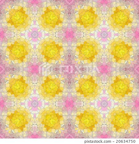 Glass Mosaic Kaleidoscopic Seamless Hires Texture Stock Illustration