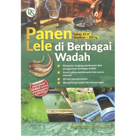 Jual Buku Panen Lele Di Berbagai Wadah Lahan M Hasilkan Kg