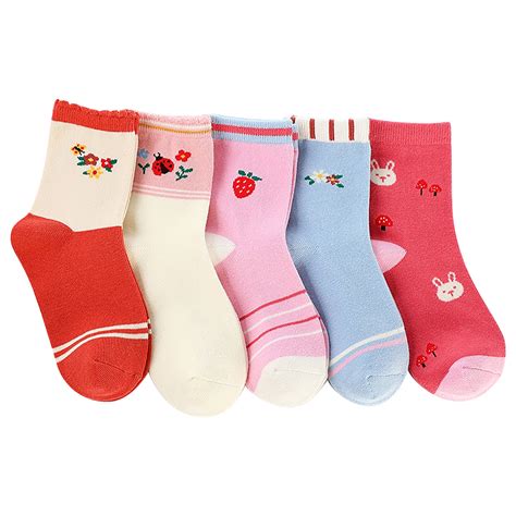 Aoochasliy Christmas Socks Kids Ankle Socks Cute Print Middle Tube