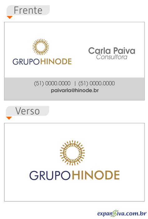 Cartões de Visita Hinode M15064 Gráfica expanSSiva